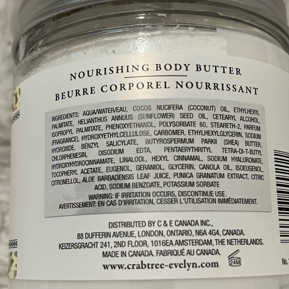 Crabtree & Evelyn Summer Hill Nourishing Body Butter Set of 2 - Picture 2 of 8